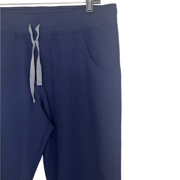 Figs Navy Blue High Waisted Kade Cargo Medical Scrub Pants Size Medium - Picture 6 of 9